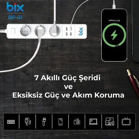 Karg Vtn Bp-01 Wifi Yüksek Akım Korumalı Hızlı Şarj Özellikli Akıllı Priz Najmaddin