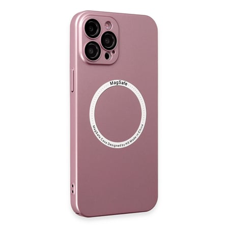 Bez iPhone 12 Pro Kılıf Jack Magneticsafe Lens Silikon - Rose Gold Najmaddin