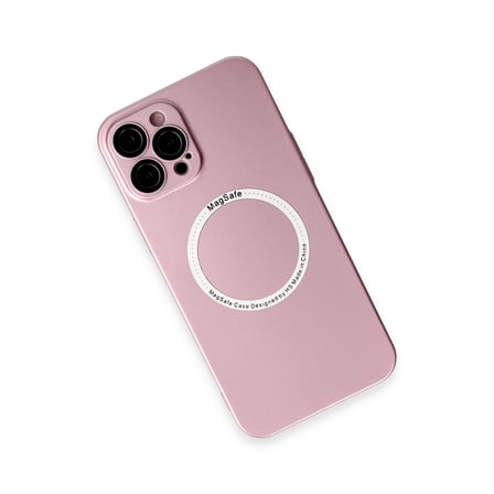 Bez iPhone 12 Pro Kılıf Jack Magneticsafe Lens Silikon - Rose Gold Najmaddin