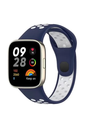 Sh Newface Xiaomi Redmi Watch 3 Spor Delikli Kordon - Lacivert-beyaz Najmaddin