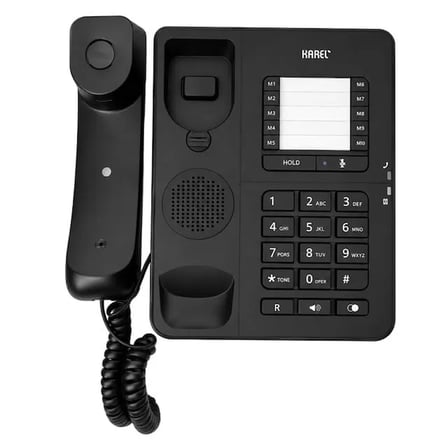 Sh Karel Tm-142 Analog Sabit Kablolu Ekransız Siyah Masaüstü Telefon Najmaddin