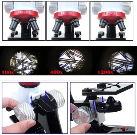 MEPA Najmaddin Eğitici Mikroskop Kiti Zoom Led Işıklı x x x Stx Najmaddin