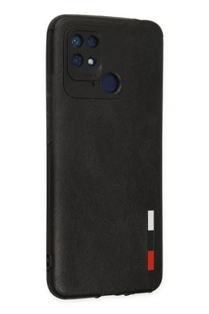 Mark Newface Xiaomi Redmi 10C Kılıf Loop Deri Silikon - Siyah Najmaddin