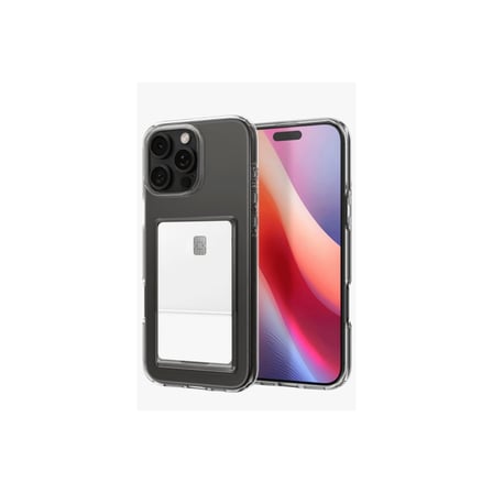 Bez iPhone 16 Pro Kılıf Kart Şeffaf Silikon - Şeffaf Najmaddin
