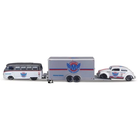 Ticaret NessiWorld 1/64 Design Seri Yarış Takımı Römork ve Araç Set Najmaddin