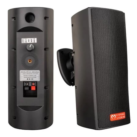Sh Magicvoice Mv-26  2x7,5 Cm 50w 3 Yollu Siyah Sütun Hat Trafolu Hoparlör 2'li Takım Najmaddin