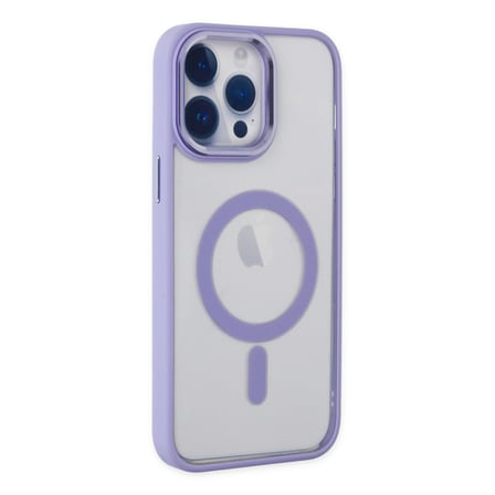 Bez iPhone 14 Pro Kılıf Room Magneticsafe Silikon - Lila Najmaddin