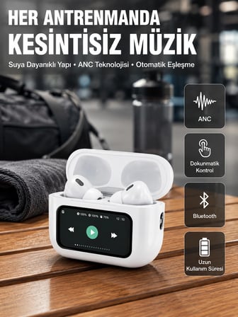 Karg Otomatik Bağlantılı Bluetooth Kulaklık Anc Özellikli Su Ve Ter Dayanıklı Yeni Nesil Najmaddin