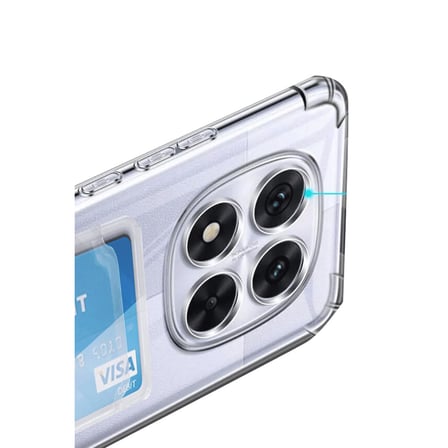 Bez Redmi Note 14 Pro 5G Kılıf Kart Şeffaf Silikon - Şeffaf Najmaddin