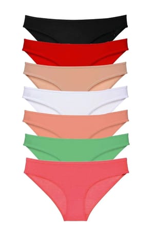 Tedar 7 adet Süper Eko Set Likralı Kadın Slip Külot Set 5 Najmaddin