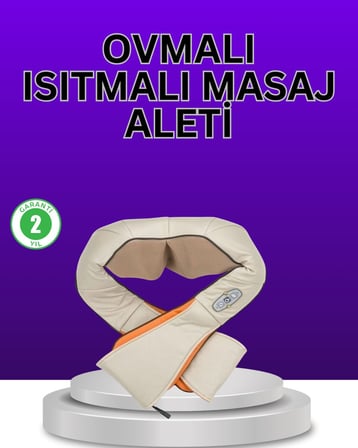 Hepsi Isıtma Fonksiyonlu Ovmalı Boyun Omuz ve Vücut Masaj Cihazı Rahatlatıcı Najmaddin