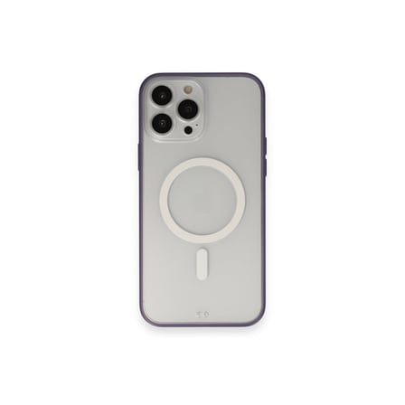Bez iPhone 14 Pro Kılıf Grand Magneticsafe Kapak - Mor Najmaddin