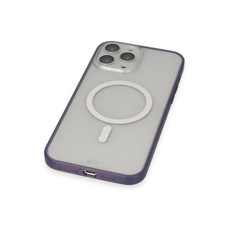 Bez iPhone 14 Pro Kılıf Grand Magneticsafe Kapak - Mor Najmaddin