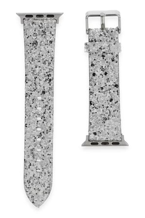 Mark Newface Apple Watch 38mm Starry Taşlı Kordon - Gümüş Najmaddin