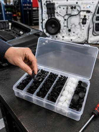 Karg Araç Kapı Döşemesi Ve Tampon Klipsi Seti Universal Plastik Sabitleme Klipsi 100 Parça Najmaddin