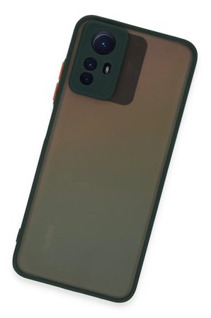 Mark Newface Xiaomi Redmi Note 12S Kılıf Montreal Silikon Kapak - Yeşil Najmaddin
