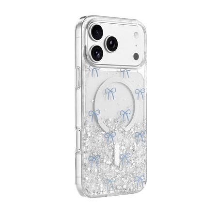 MEPA Najmaddin Onegif  İphone 17 Pro Max Misk Simli Magsafe Kapak - Desen 3 Najmaddin