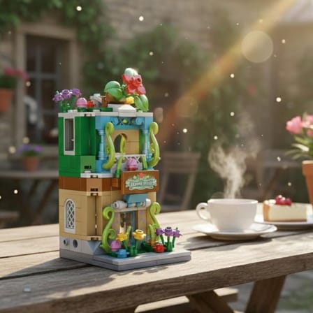 Ticaret P657037 ÇİÇEK DÜKKANI 280 PARÇA BLOCK OYUNCAK Najmaddin