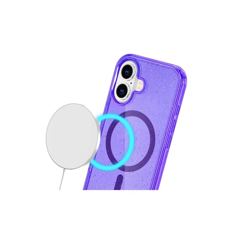 Bez iPhone 16 Plus Kılıf Star Magsafe Kapak - Mor Najmaddin