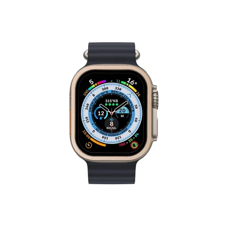 MEPA Najmaddin Watch Ultra 49mm Alüminyum Kasa Cam Ekran Koruyucu - Gold Najmaddin