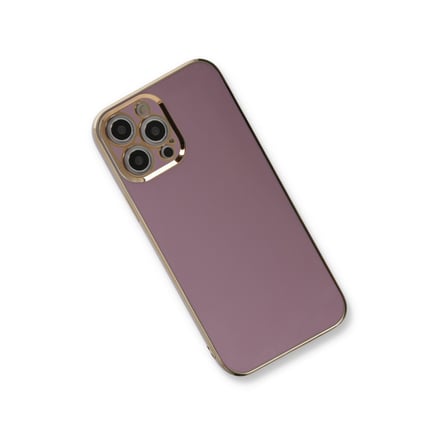 Bez iPhone 12 Pro Max Kılıf Volet Silikon - Mor Najmaddin