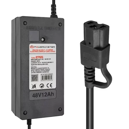 Sh Powermaster Pm-2765 48 Volt - 12 Amper Elektrikli Bisiklet Şarj Cihazı Najmaddin