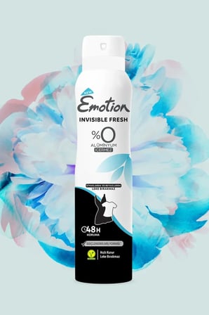 Tedar Emotion Invisible Fresh Black & White Kadın Deodorant 150ml Vegan, Leke Bırakmaz Najmaddin