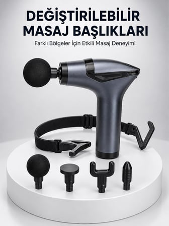 Karg Aktüel 3in1 Taşınabilir Şarjlı Titreşimli Masaj Cihazı Çok Fonksiyonlu Yeni Nesil Najmaddin