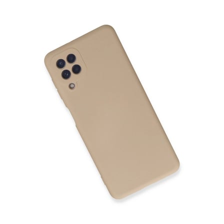 Tedar Samsung Galaxy A22 Kılıf Nano İçi Kadife Silikon - Pudra Najmaddin