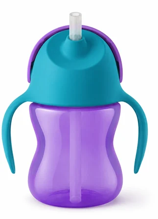Mey Mey İthalat Desenli Pipetli Bardak 200 ml Kız Najmaddin