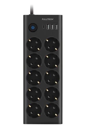 Karg Fulltech Ftr14 Type-c Girişli Akım Korumalı 10’lu Priz, 3 Usb Najmaddin