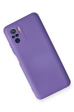 Mark Newface Xiaomi Redmi Note 10 Kılıf Nano içi Kadife Silikon - Mor Najmaddin
