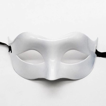 Tedar Beyaz Renk Masquerade Kostüm Partisi Venedik Balo Maskesi Najmaddin