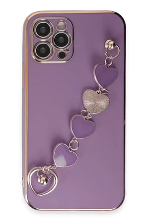 Sh Newface Apple İphone 12 Pro Max Kılıf Esila Silikon - Mor Najmaddin