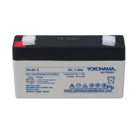 Sh Yokohama Yh-61.3 6 Volt - 1.3 Amper Akü (98x25x52 Mm) Najmaddin