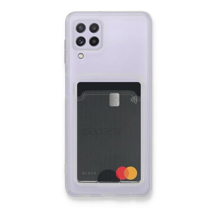 Bez Galaxy A22 Kılıf Kart Şeffaf Silikon - Şeffaf Najmaddin