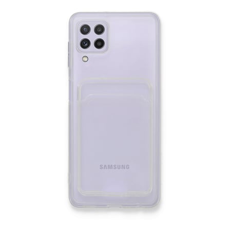 Bez Galaxy A22 Kılıf Kart Şeffaf Silikon - Şeffaf Najmaddin