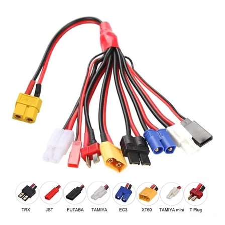 Sh Powermaster Pm-24266 Htrc 8 İn 1 Lipo Batarya Banana Şarj Kablo Seti Najmaddin