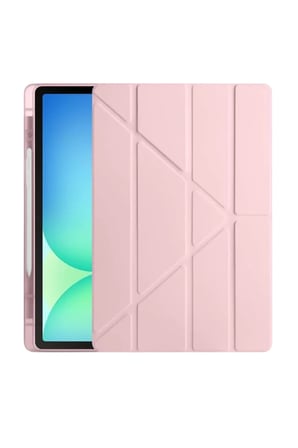 Sh Newface Apple İpad Pro 13 (2024) Kılıf Kalemlikli Hugo Tablet Kılıfı - Rose Gold Najmaddin