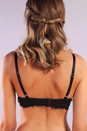 Beru Gapara Big Size Plunge Bra, Siyah Konforlu Ve Şık Sütyen Najmaddin