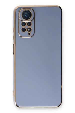 Mark Newface Xiaomi Redmi Note 11 Kılıf Volet Silikon - Mavi Najmaddin