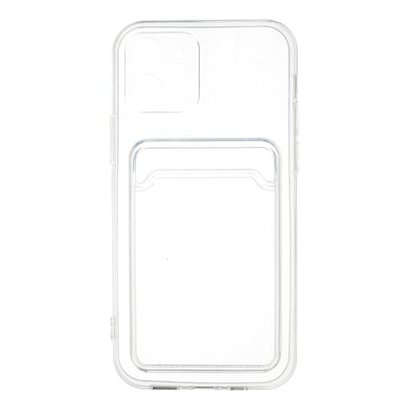 Bez iPhone 12 Kılıf Kart Şeffaf Silikon - Şeffaf Najmaddin