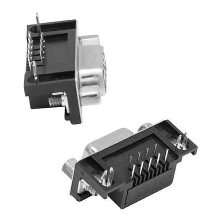 Sh Powermaster Pm-7399 9 Pin Dişi D-sub 90 Derece Konnektör Najmaddin