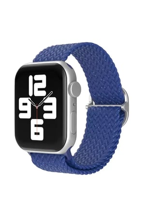 Mark Newface Apple Watch 42mm Star Kordon - Benekli Mavi Najmaddin