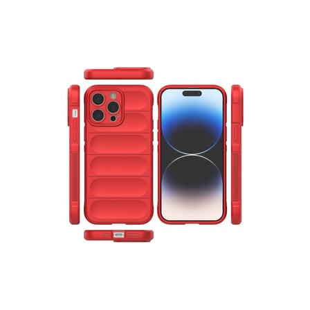 Bez iPhone 15 Pro Max Kılıf Optimum Silikon - Kırmızı Najmaddin
