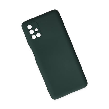 MEPA Najmaddin Samsung Galaxy M51 Kılıf Nano İçi Kadife Silikon - Koyu Yeşil Najmaddin