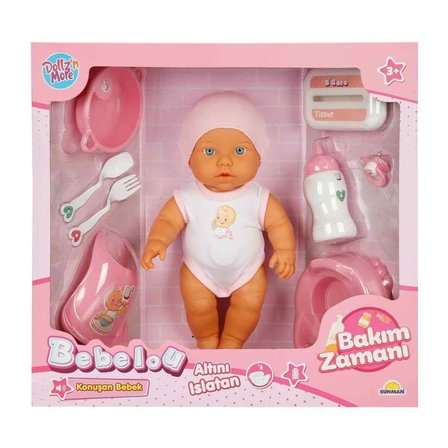 Ticaret 3823 Bakım Zamanı Sesli Gülen Ağlayan Bebek 32 cm -NessiWorld Najmaddin