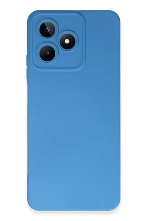 Sh Newface Realme C53 Kılıf Nano İçi Kadife Silikon - Mavi Najmaddin