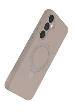 Mey Mey İthalat  Samsung Galaxy A15 4G Regal Magsafe Standlı Kapak - Çöl Titanyum Najmaddin