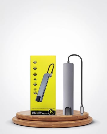 Çe Type-c Hub 2×usb3.0, Sd/ms, 4k Hdmı, Rj45 Model Najmaddin
